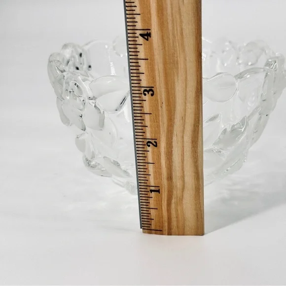 Vintage Mikasa Bella Rose 3D Crystal Bowl - Picture 8 of 9